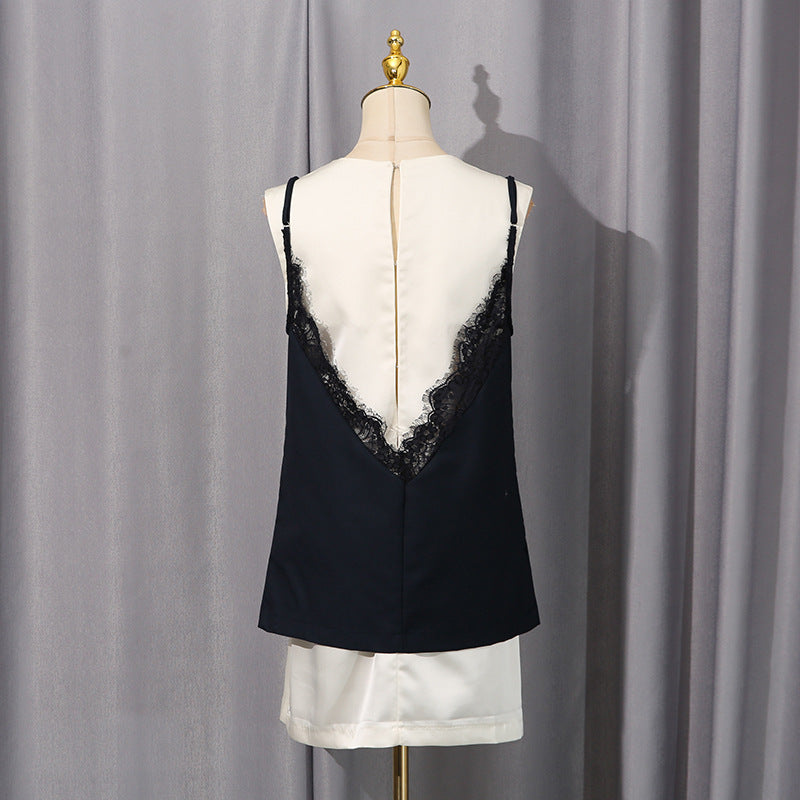 Women's Summer Sleeveless Lace Sexy Slim Fit Slimming Dresses