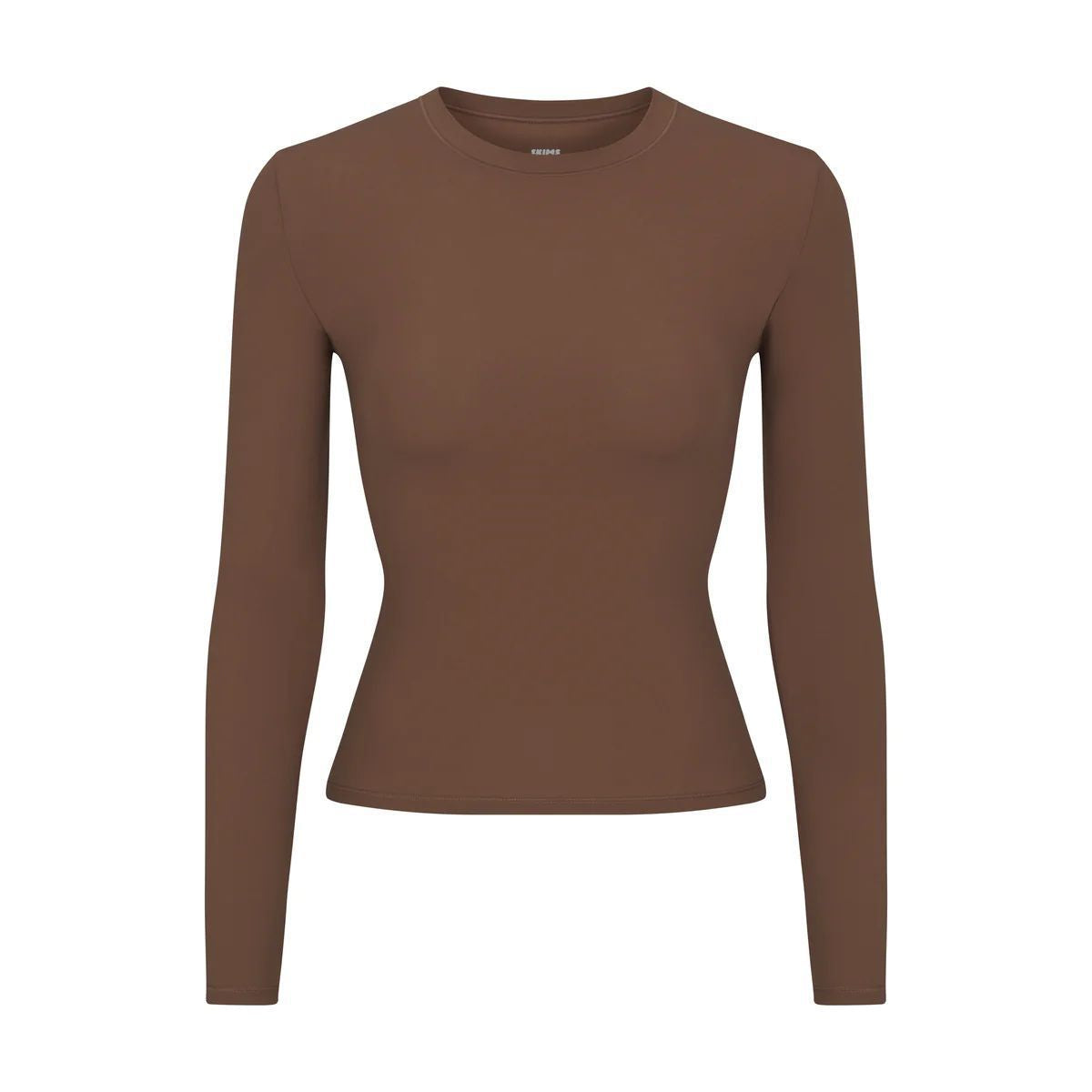 Women's Style Solid Color Round Neck Long Blouses