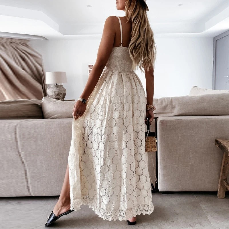 Women's Fashion Wear Lace Sexy Suspenders Cloak Jumpsuits