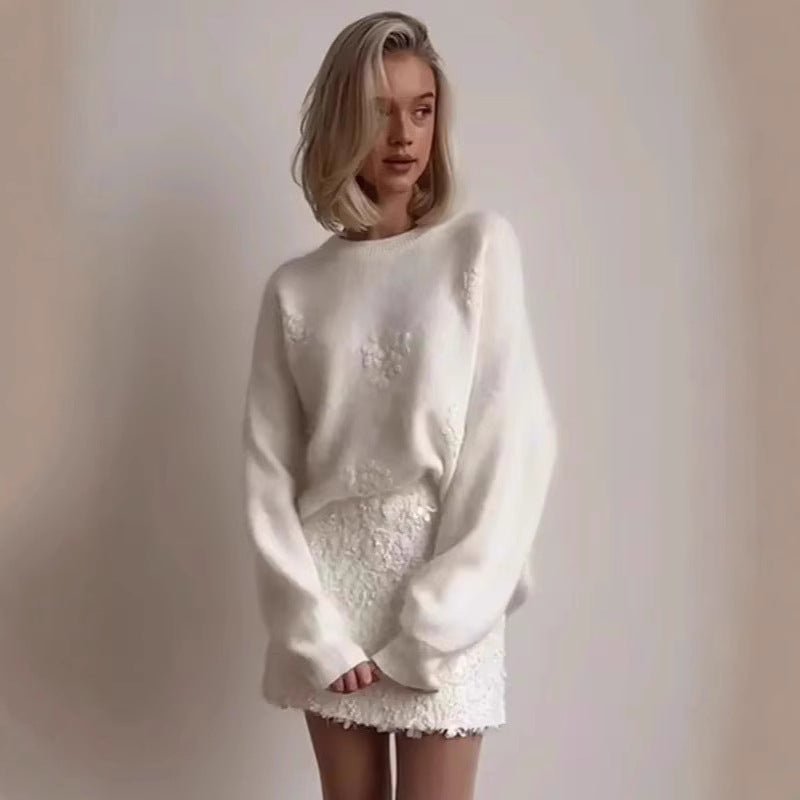 Keep Warm Pure Color Round Neck Sweaters