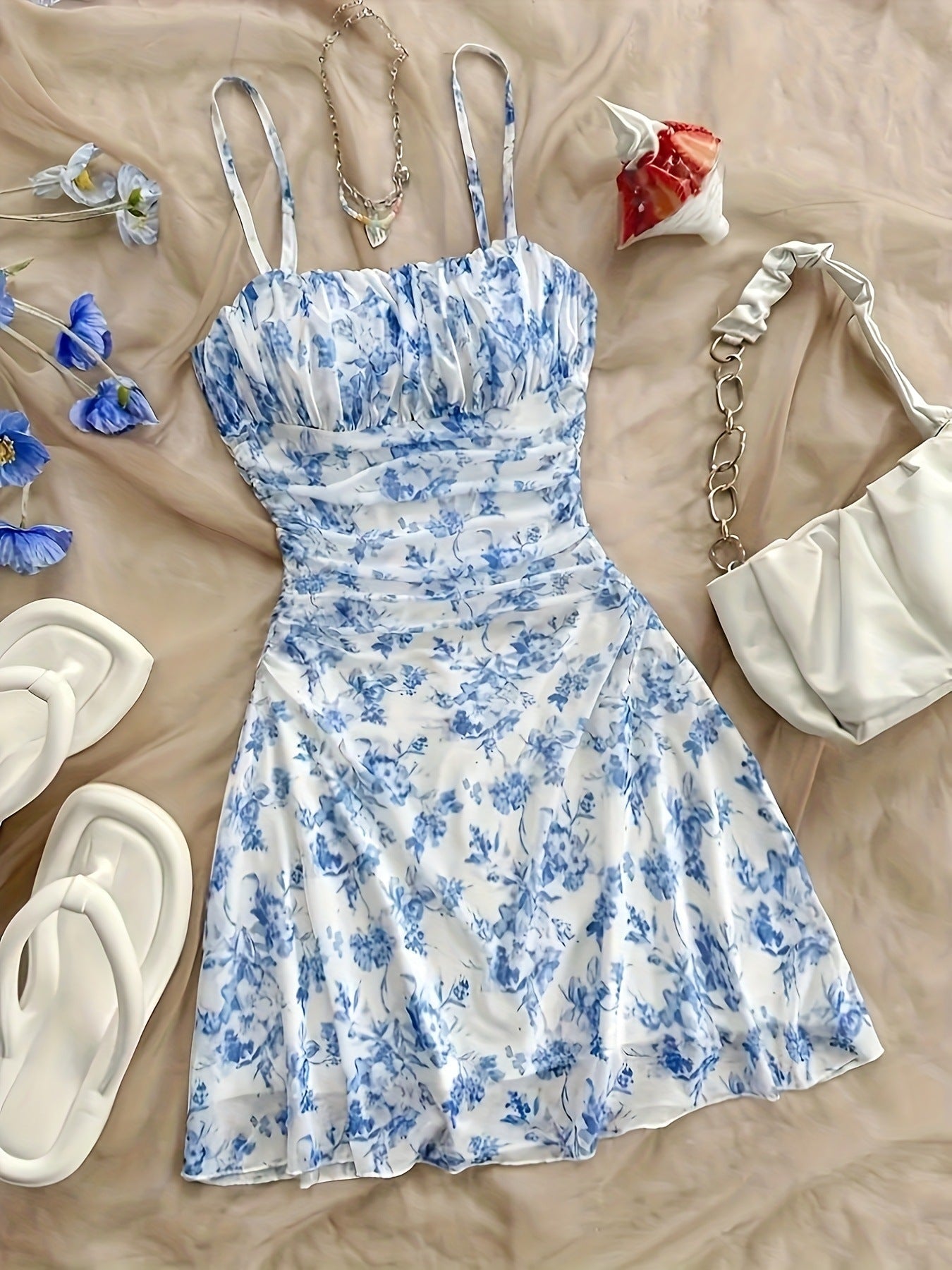 Tight Waist Summer Style Design Sense Minority Dress