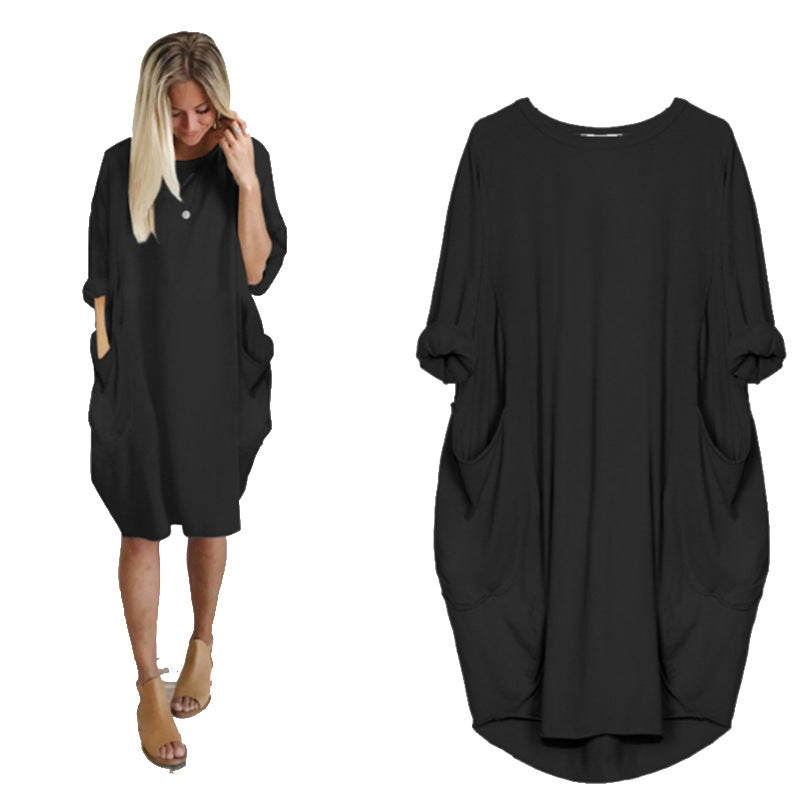 Women's Fashion Casual Mid-length Elegant Graceful Dress