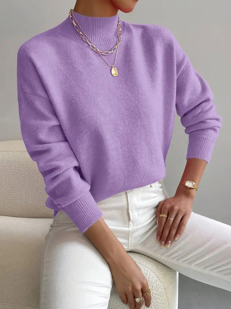 Women's Casual Comfortable Elegant Pullover Knitted Temperament Sweaters
