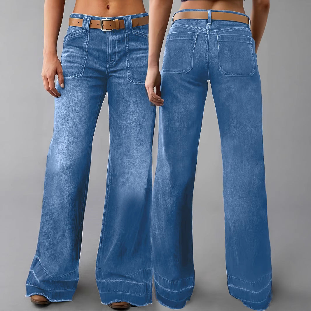 Women's Long High Quality Fashion Casual Four Jeans