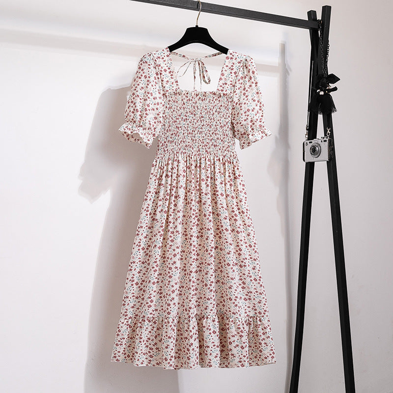 Women's Style Design Niche High-grade Floral Sleeve Dresses