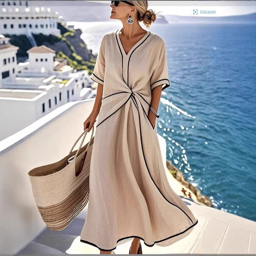 Summer Bohemian Style Elegant Temperament Commute Dress