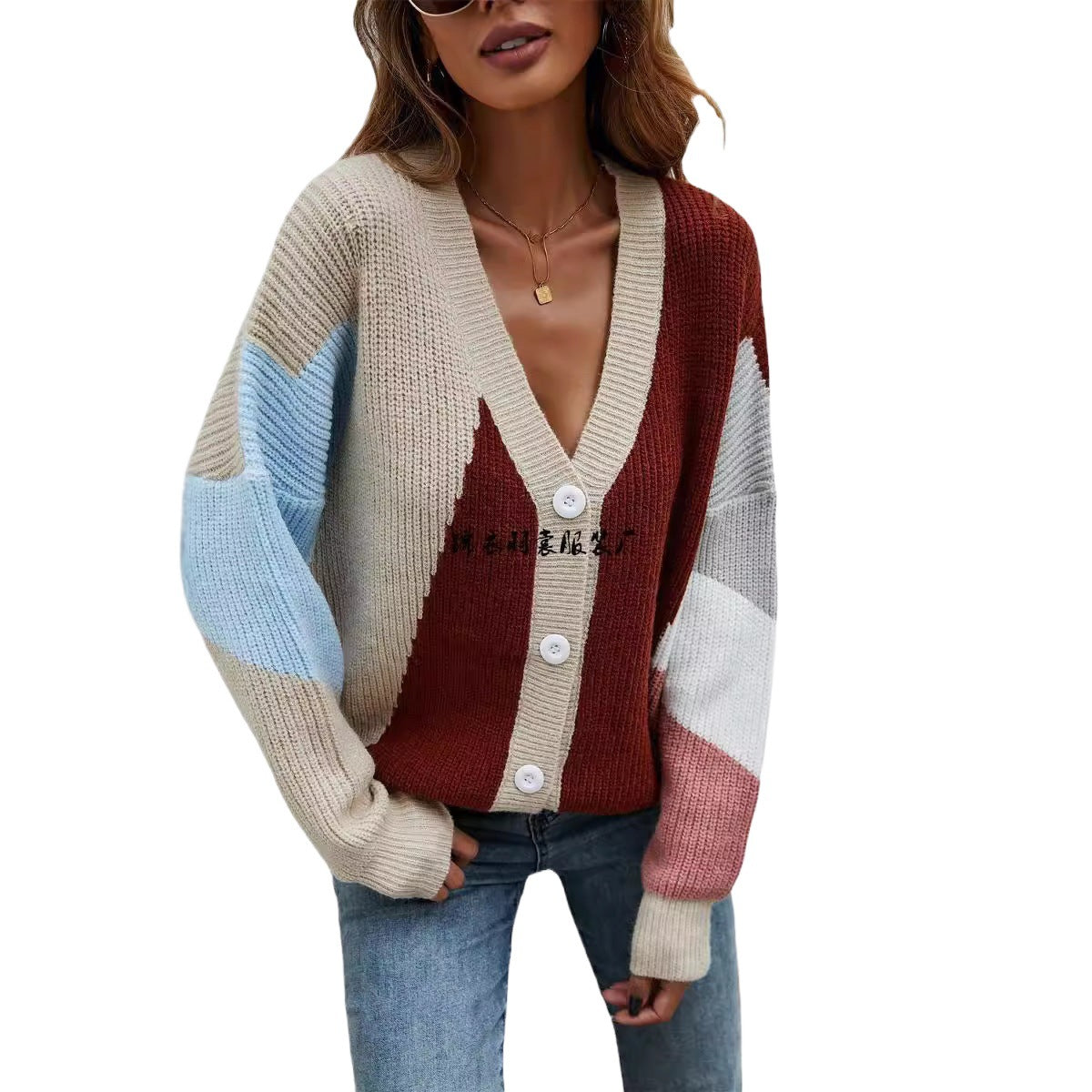 Durable Women's Spring Stitching Personality Fashion Plus Size