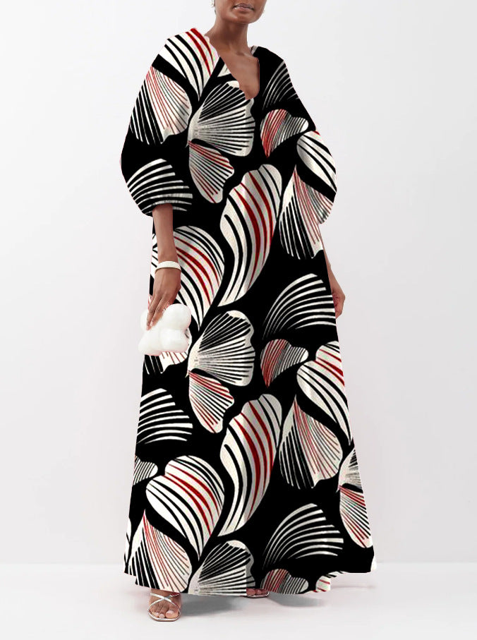 Versatile Popular Fashion Digital Printed Dress Blouses