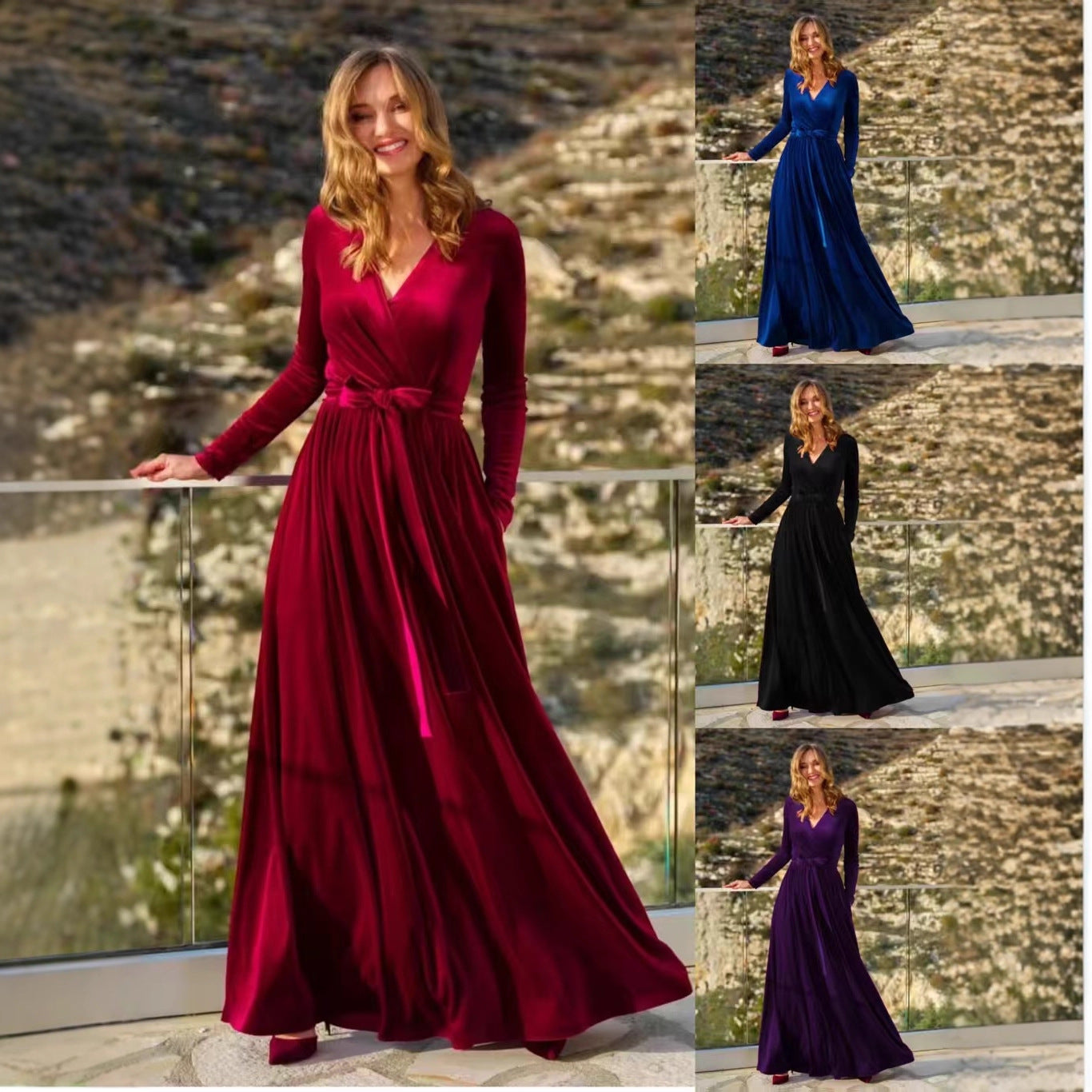 Women's Veet Elegant Graceful Fashion Style Long Dress