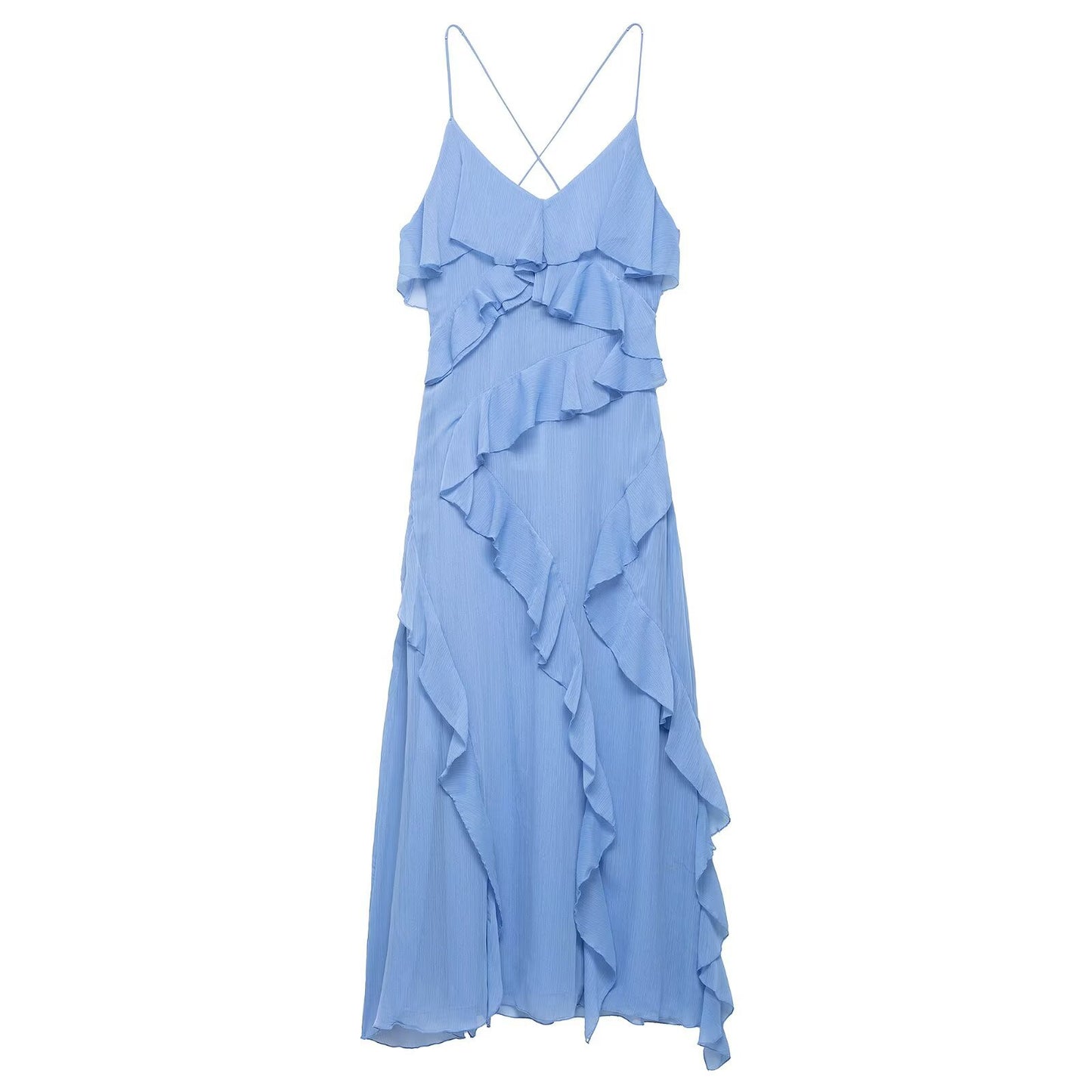 Women's Summer Graceful Fashionable Laminated Decoration Dress Dresses