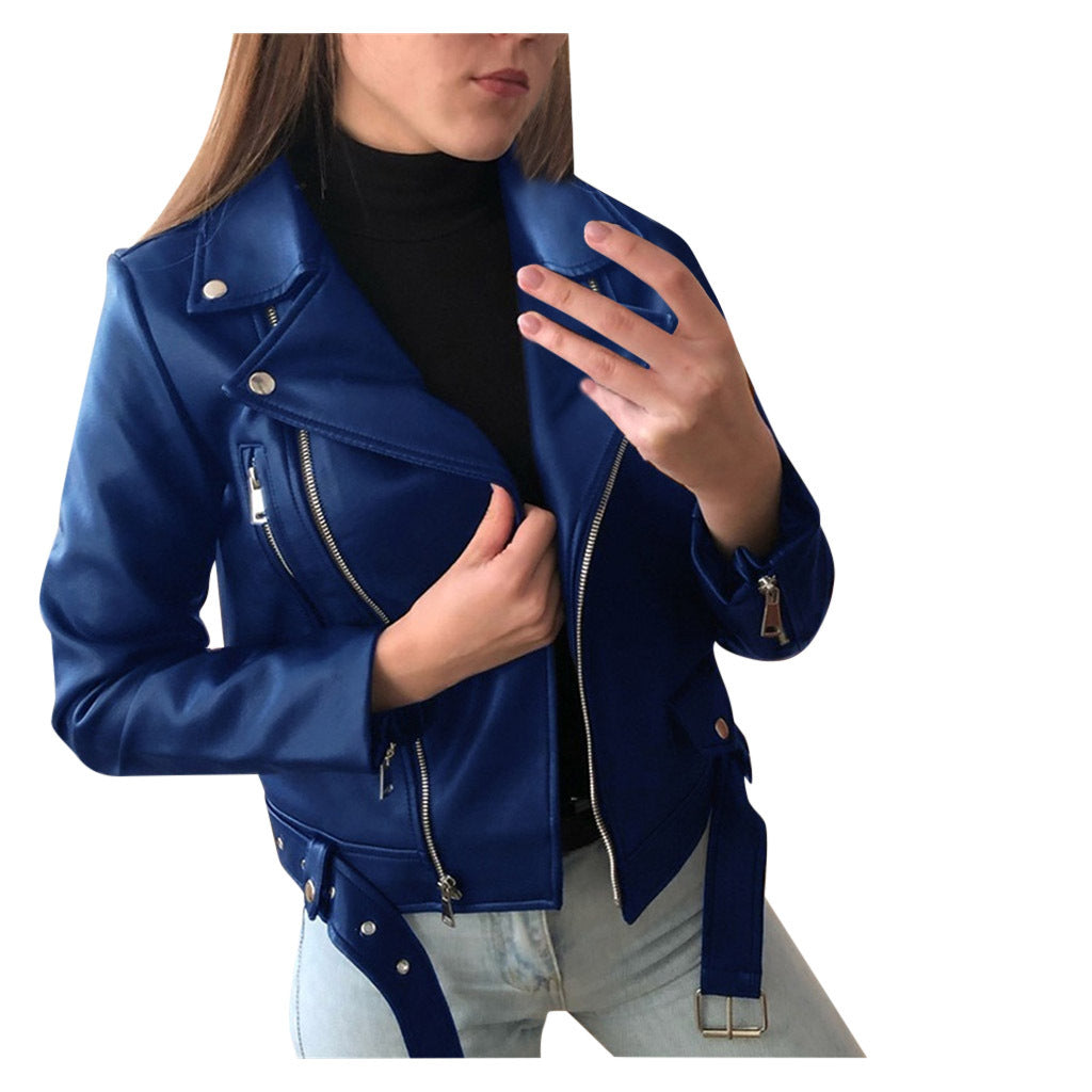 Women's Leather Autumn Motorcycle Slim Fit Winter Jackets