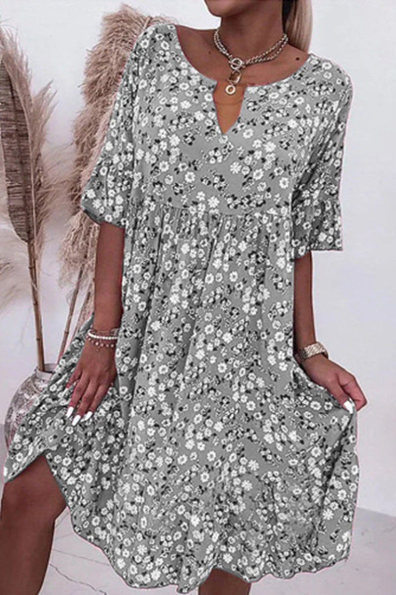 Charming Summer Fashion Flower Printed Dress Dresses