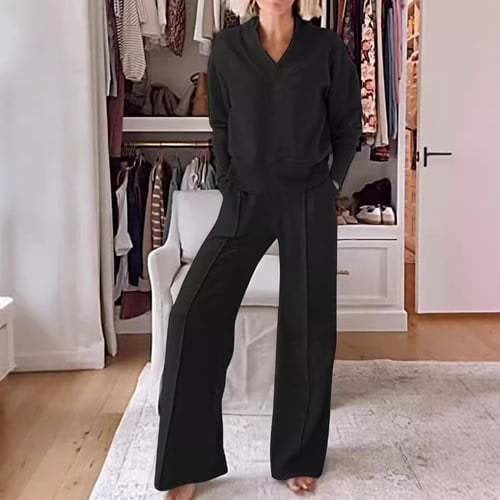 Autumn Long Sleeve Loose Wide Leg Tops