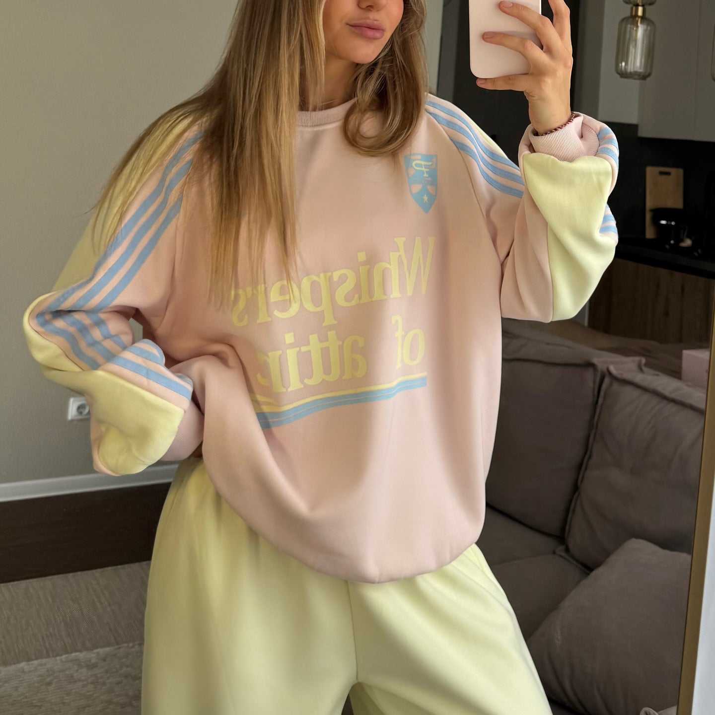 Women's Style Colorful Stand Collar Loose Comfort Trend Fashion Home Suits