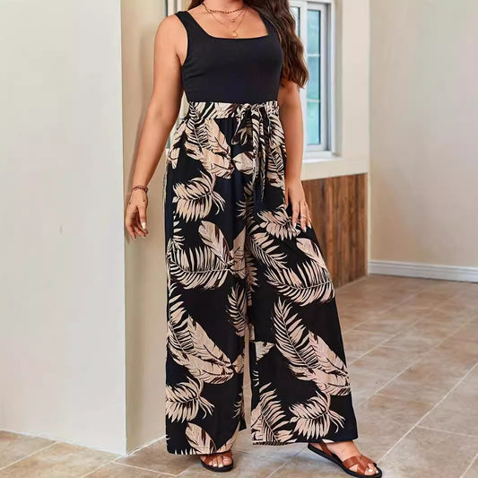 Women's Tropical Casual Printed High Waist Fashion Pants