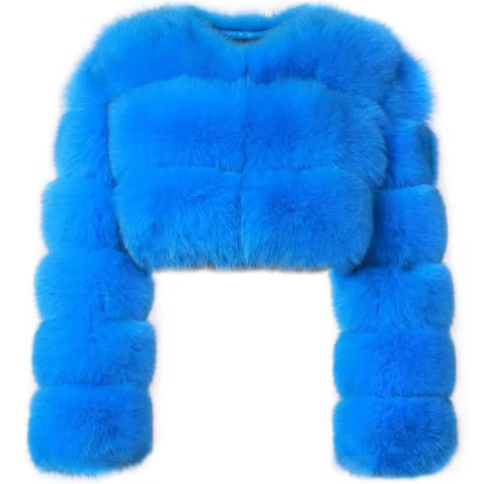 Fur Imitation Fox Furry Environmental Protection Coats