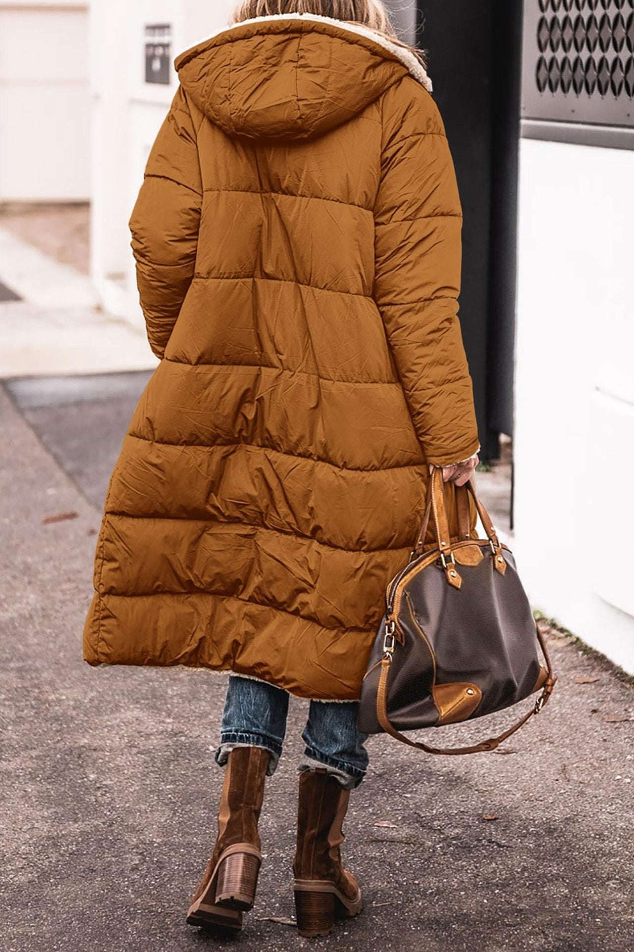 Women's Winter Warm Hooded Fur Collar Cotton Coats