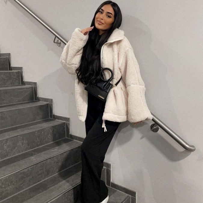 Women's Fashion Loose Personal Leisure Outdoor Zipper Jackets