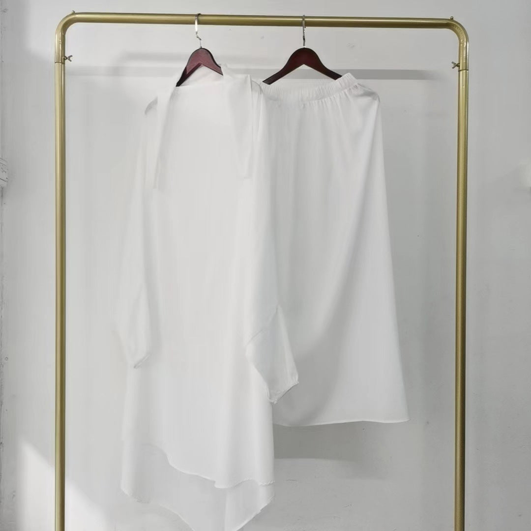 Robe Side Pocket Hooded Solid Color Dresses