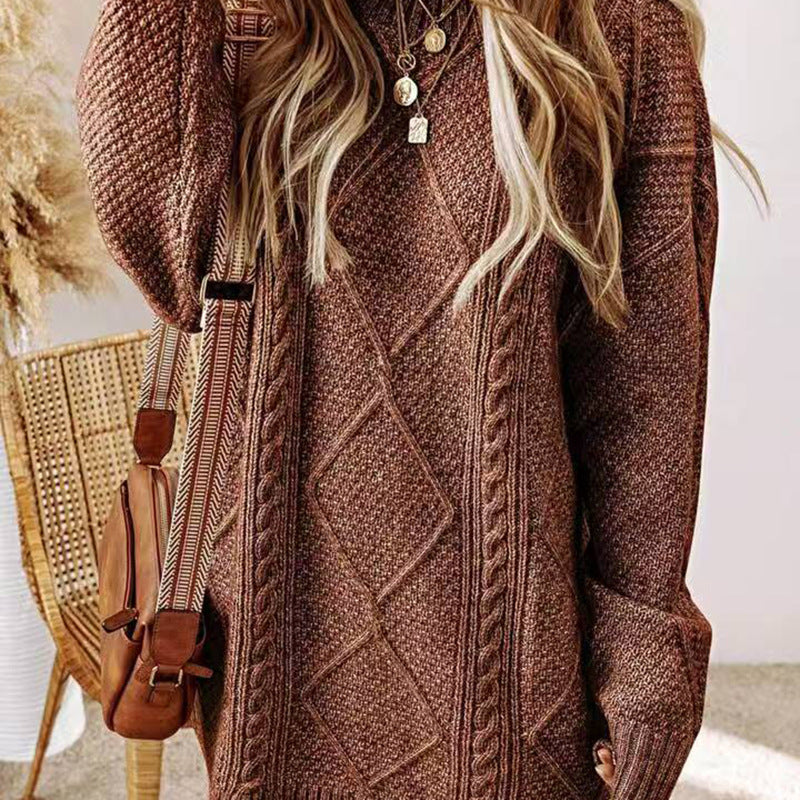 Women's Lazy Loose Fashion Outer Wear Twist Sweaters