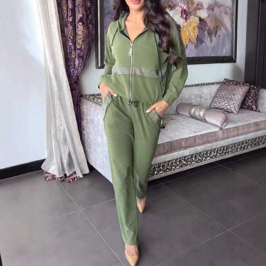 Comfortable Casual Long Sleeve Trousers Set Suits