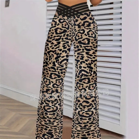 Women's Trousers Temperament Commute Flared High Waist Pants