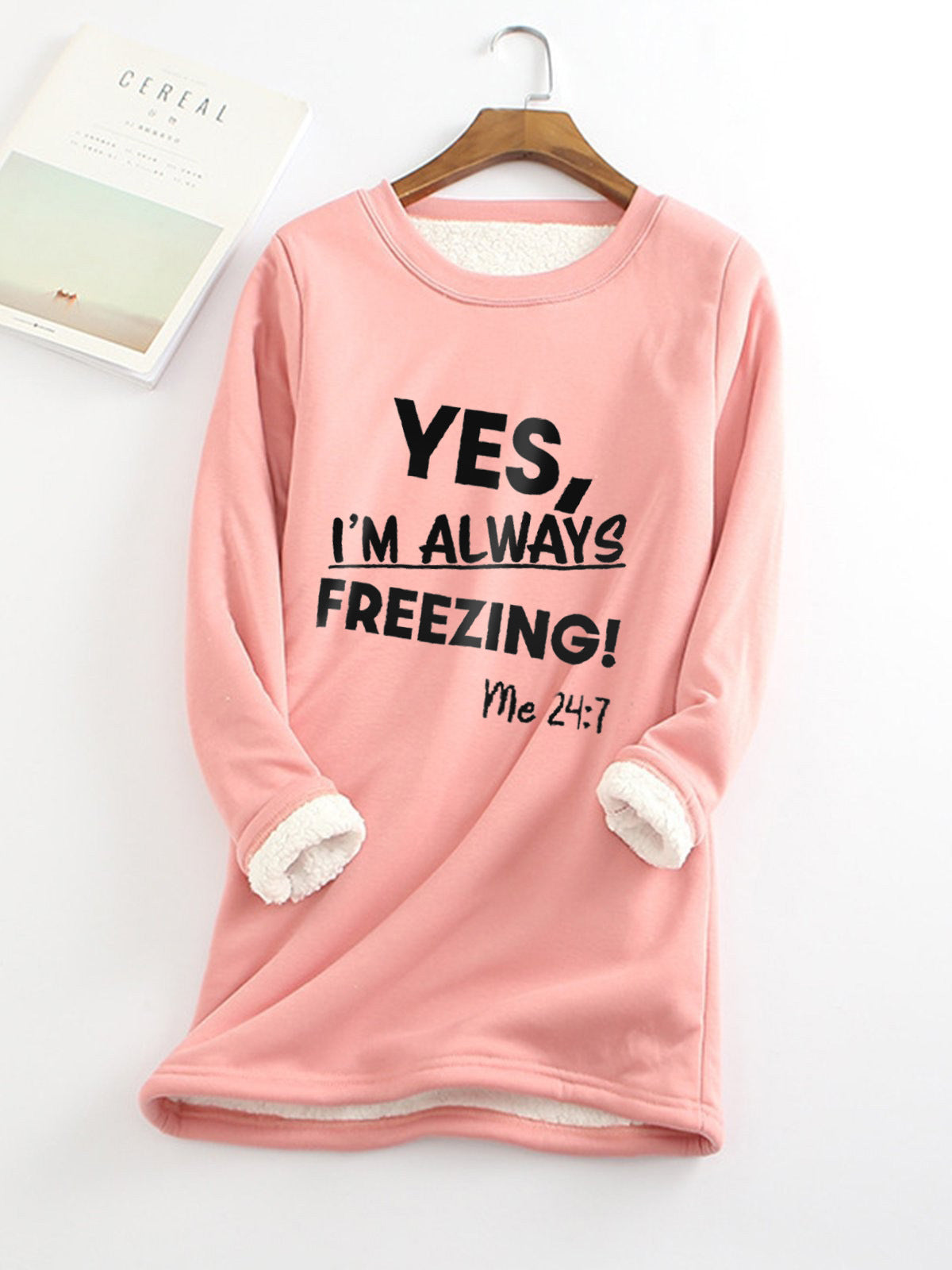 Stylish Fleece-lined Thermal Base Printing Series Women's Sweater, Sweater