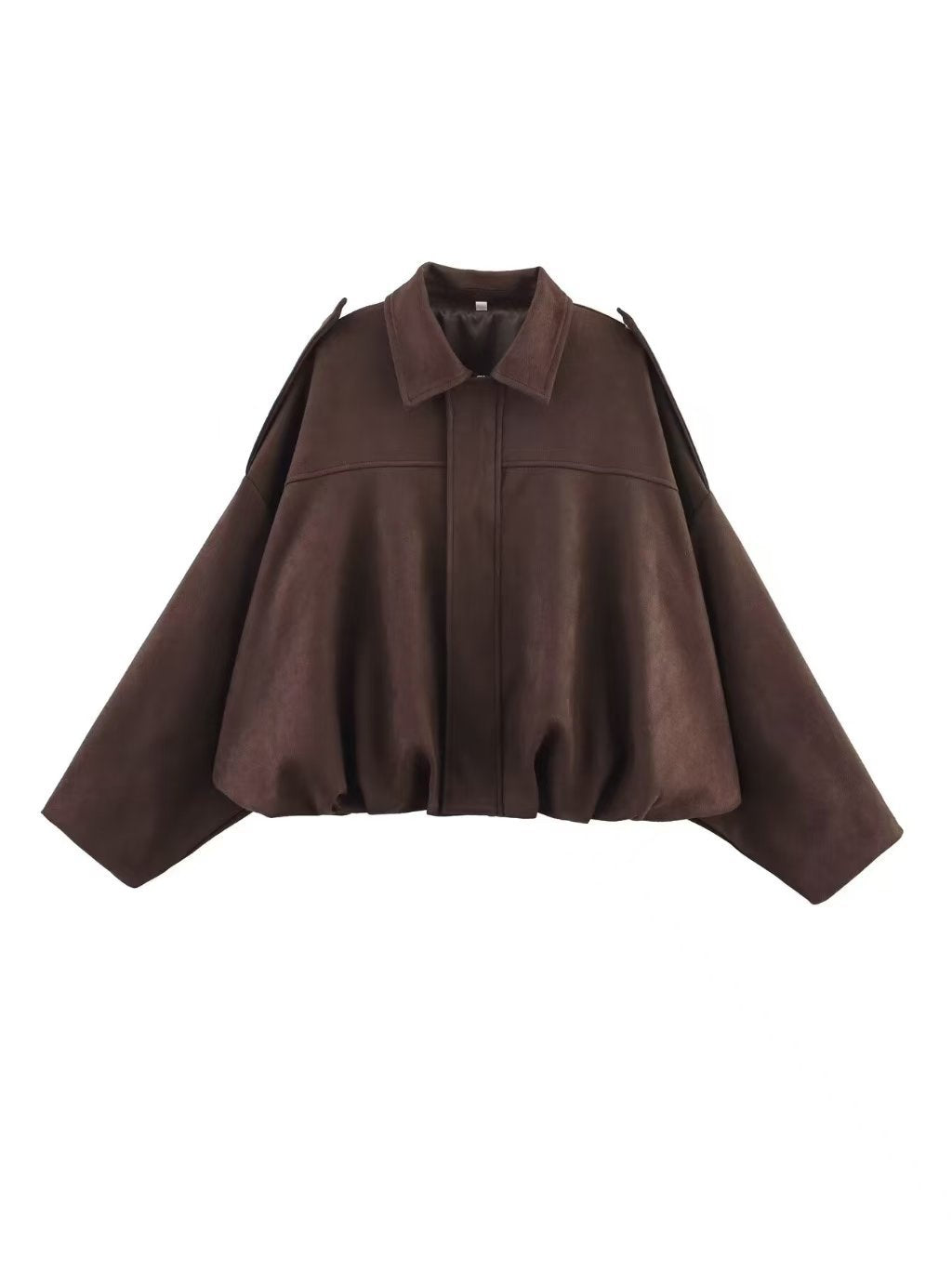 Women's Spring Fashion Pilot Batwing Sleeve Zipper Jackets