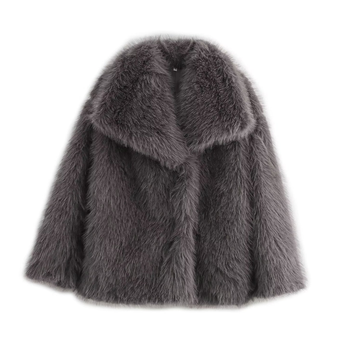 Women's Stylish Fashion Temperament Artificial Fur Coats
