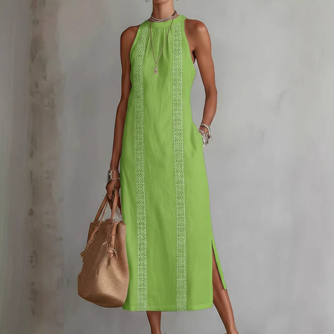 Women's Solid Color Loose Long Shirt Fashion Dress