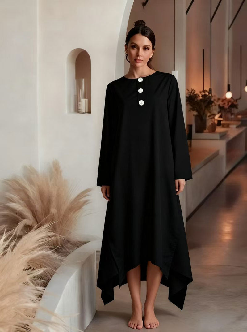 Women's Solid Color Long Sleeve Loose Thin Plus Size