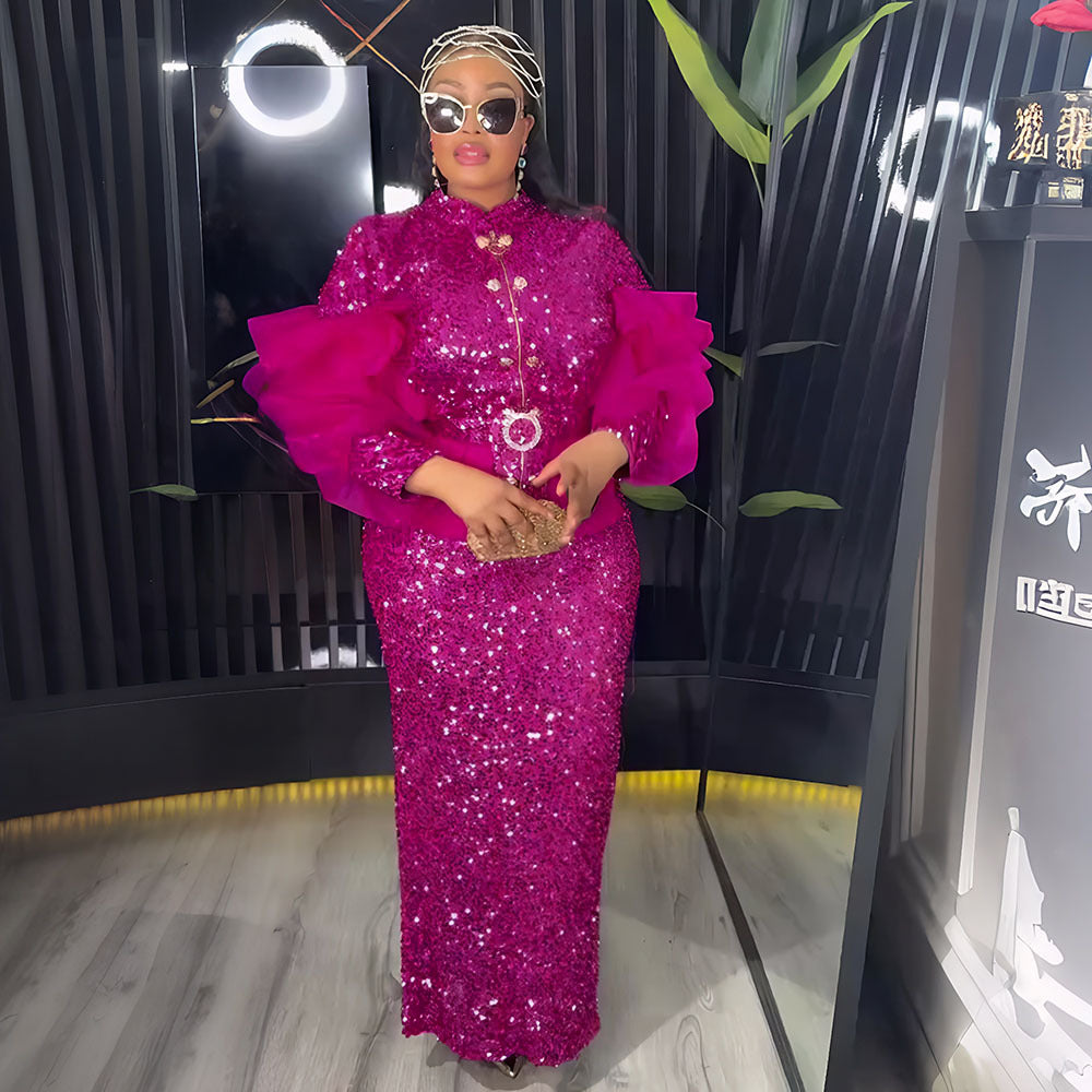 Women's Dress African Wear High Waist Two-piece Dresses