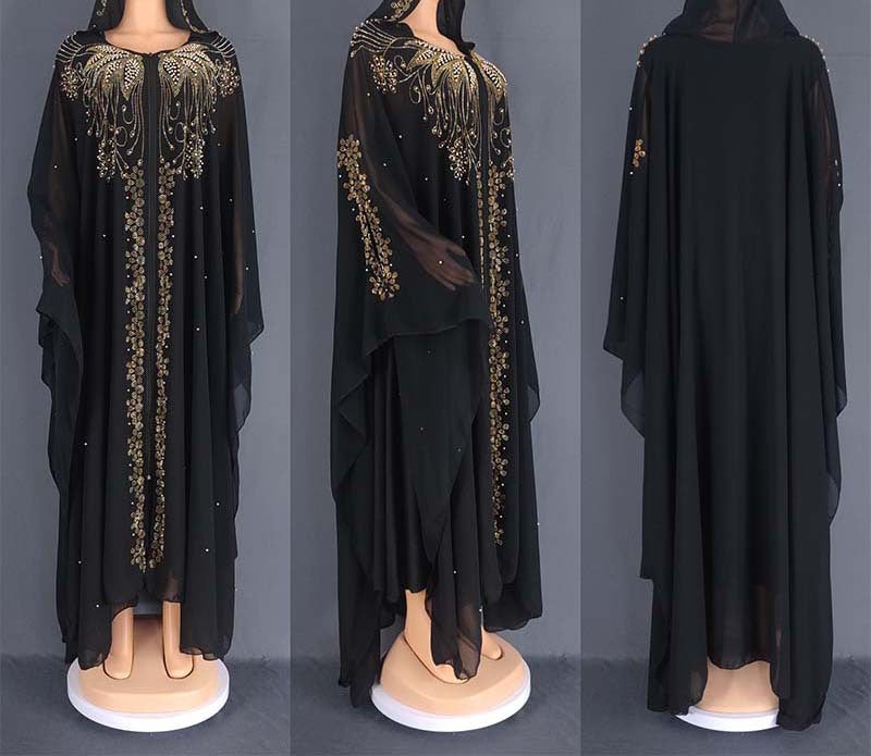 New Charming Slouchy Robe Rhinestone Dress Dresses