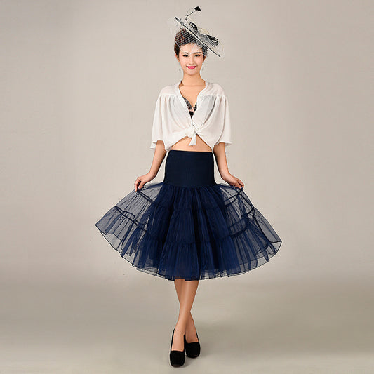 Boneless Gauze Crinoline Violent Color Slip Wedding Dresses