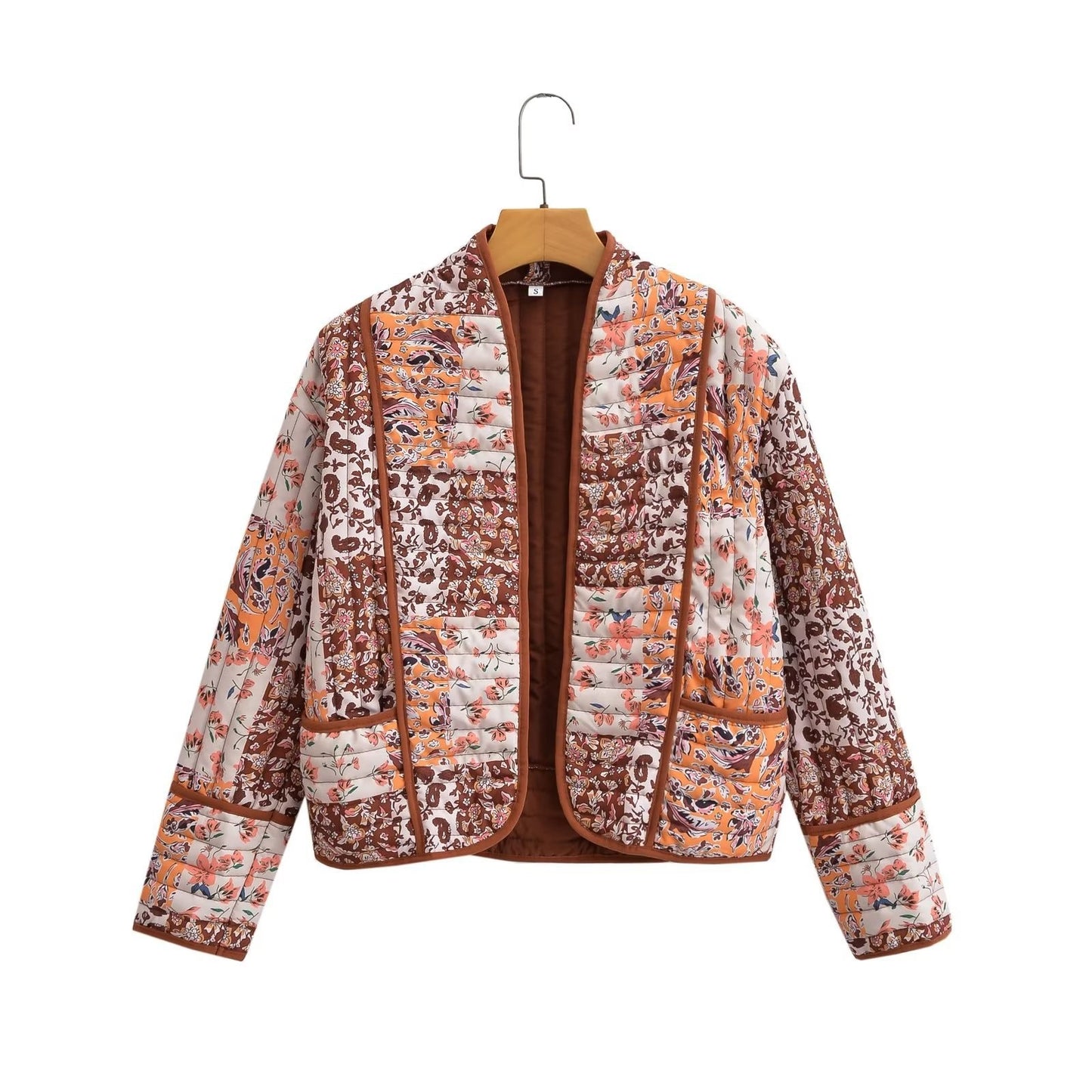 Women's Slouchy Street Fashion Pattern Print Coats