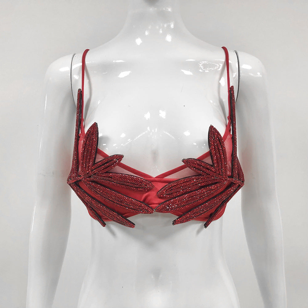 Sexy Underwear Long Cutout Sling Chest Tops