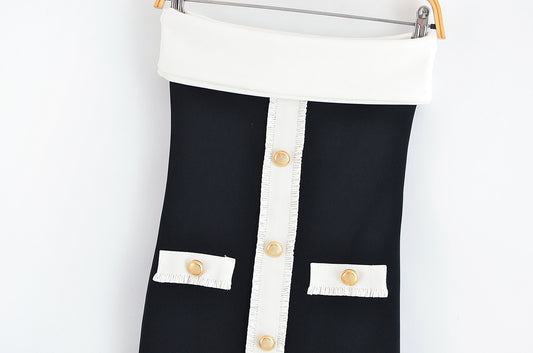 Women's Autumn Pullover Straight Collar Sleeveless Shaping Dresses