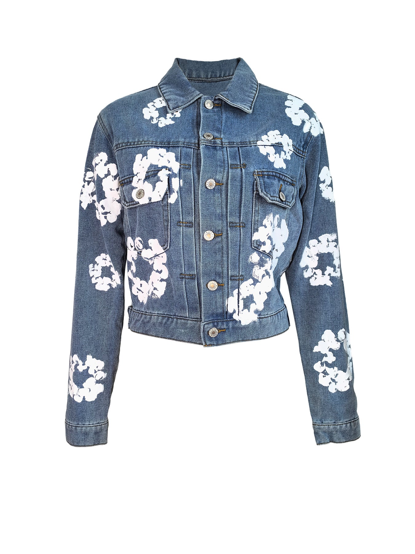Women's Fashion Personality Street Printing Denim Jackets
