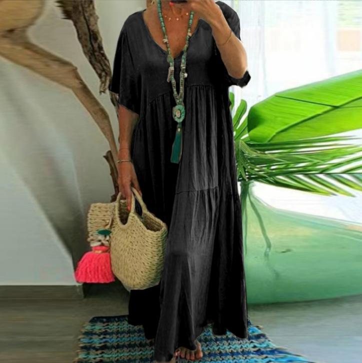 Classy New Irregular Long Large Hem Dress
