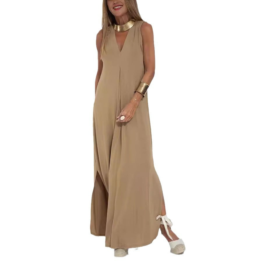 Beautiful Women's Solid Color Pullover Set Dress