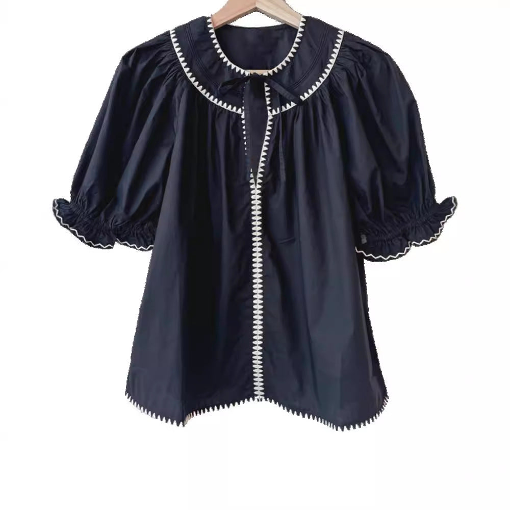 Early Autumn Water Soluble Shell Contrast Color Tops