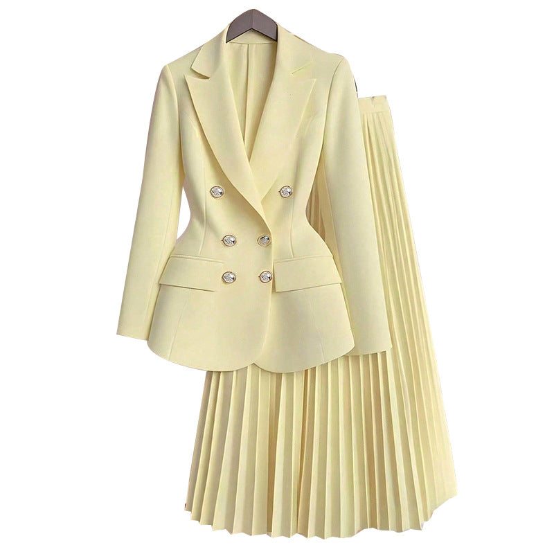 Women's Pretty Beautiful Fashion Temperament Pleated Suits