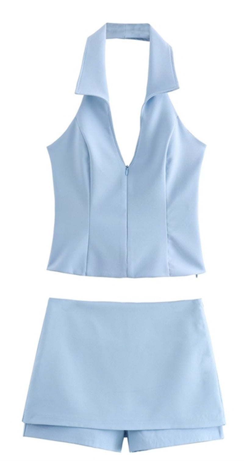 Women's Summer Sexy Exposed Back Halter Small Suits