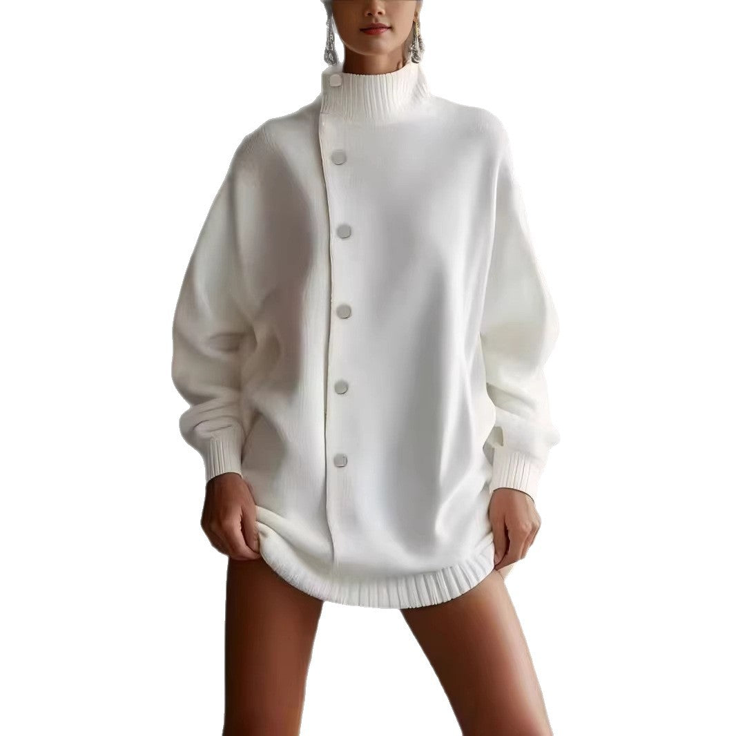 Women's Turtleneck Knitted Younger Fashion Loose Outer Sweater