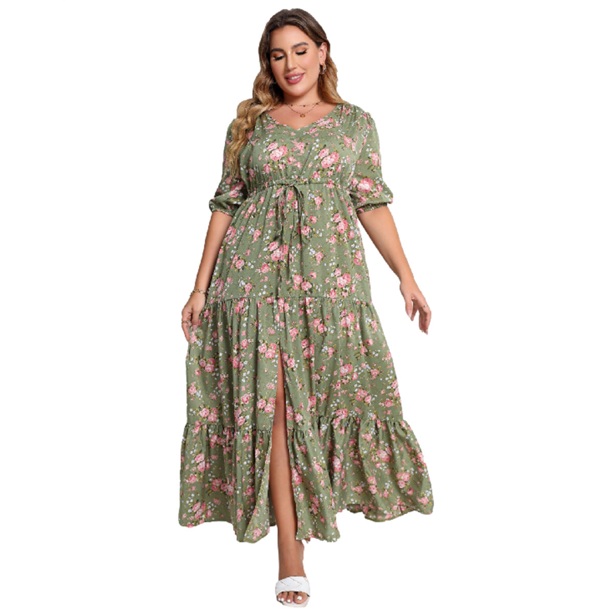Women's Summer Bohemian Print Loose Dress Dresses