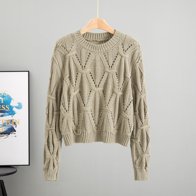 Women's Twist Thread Thermal Thickened Korean Style Knitted Women's Sweater
