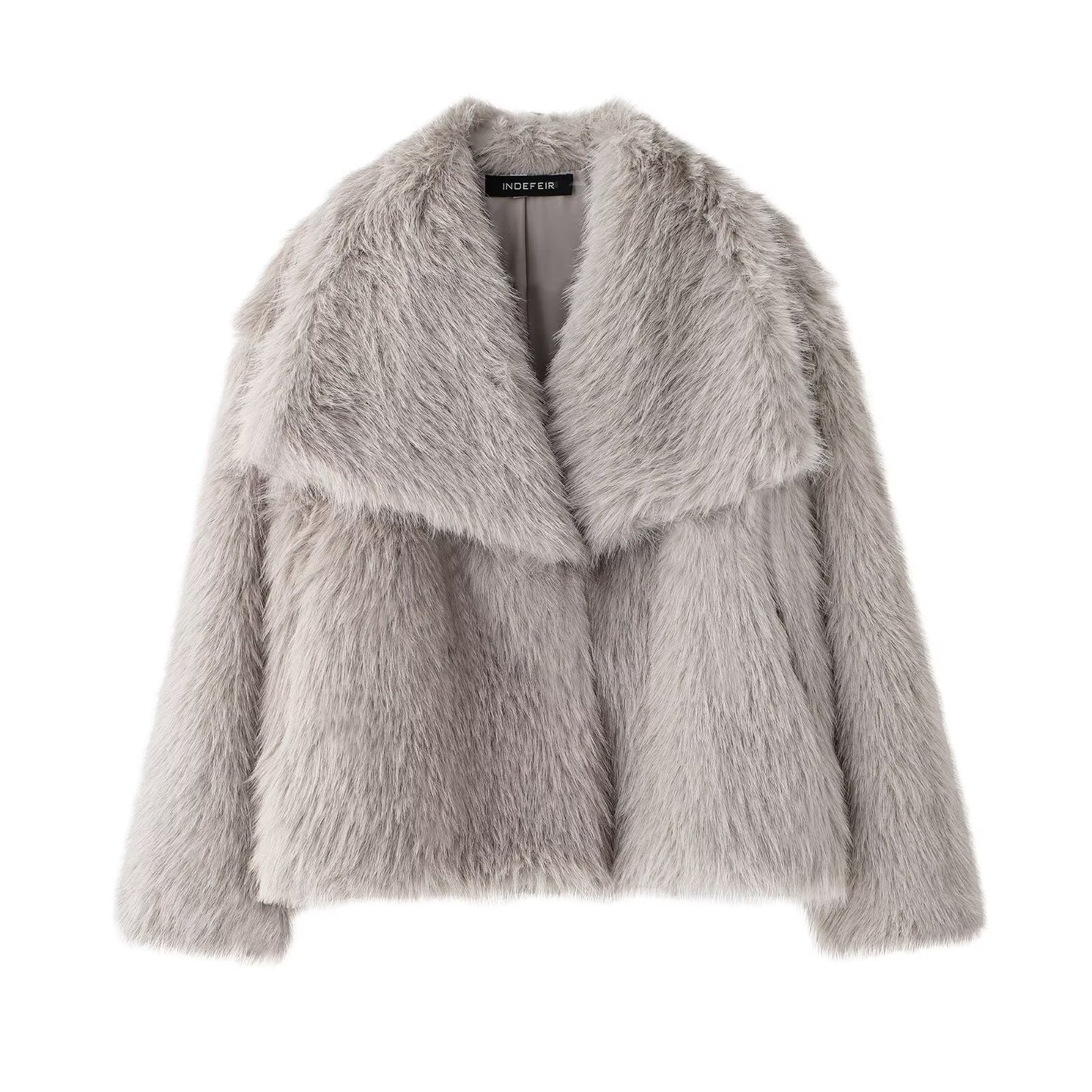 Women's Winter Fashionable Elegant Artificial Fur Coats