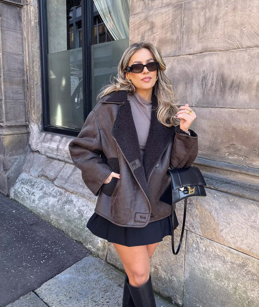 Unique Pretty Classic Elegant Lapel Double-sided Coats
