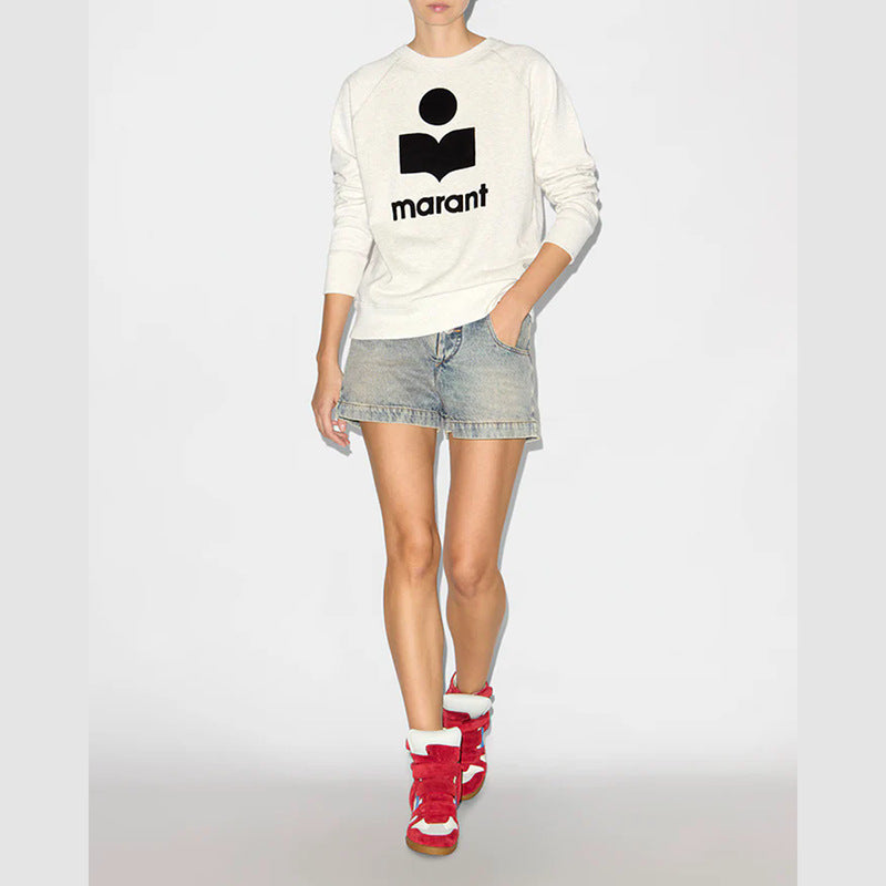 Women's North American Niche Classic Flocking Raglan Sweaters