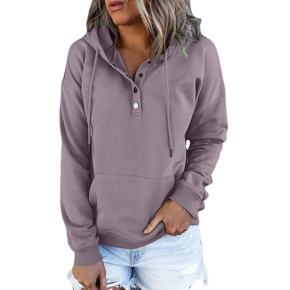 Versatile Women's Long-sleeved Loose Casual Hooded Women's Sweater, Sweater
